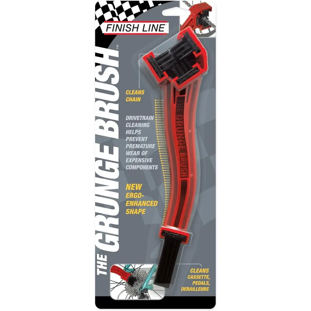 Multi-Use 4-Side Drivetrain Brush with Stiff Bristles, Removable Blocks & Efficient 4-Side Cleaning for Cycling Chain Gear, Automotive & Motorcycle Replacement Parts Maintenance
