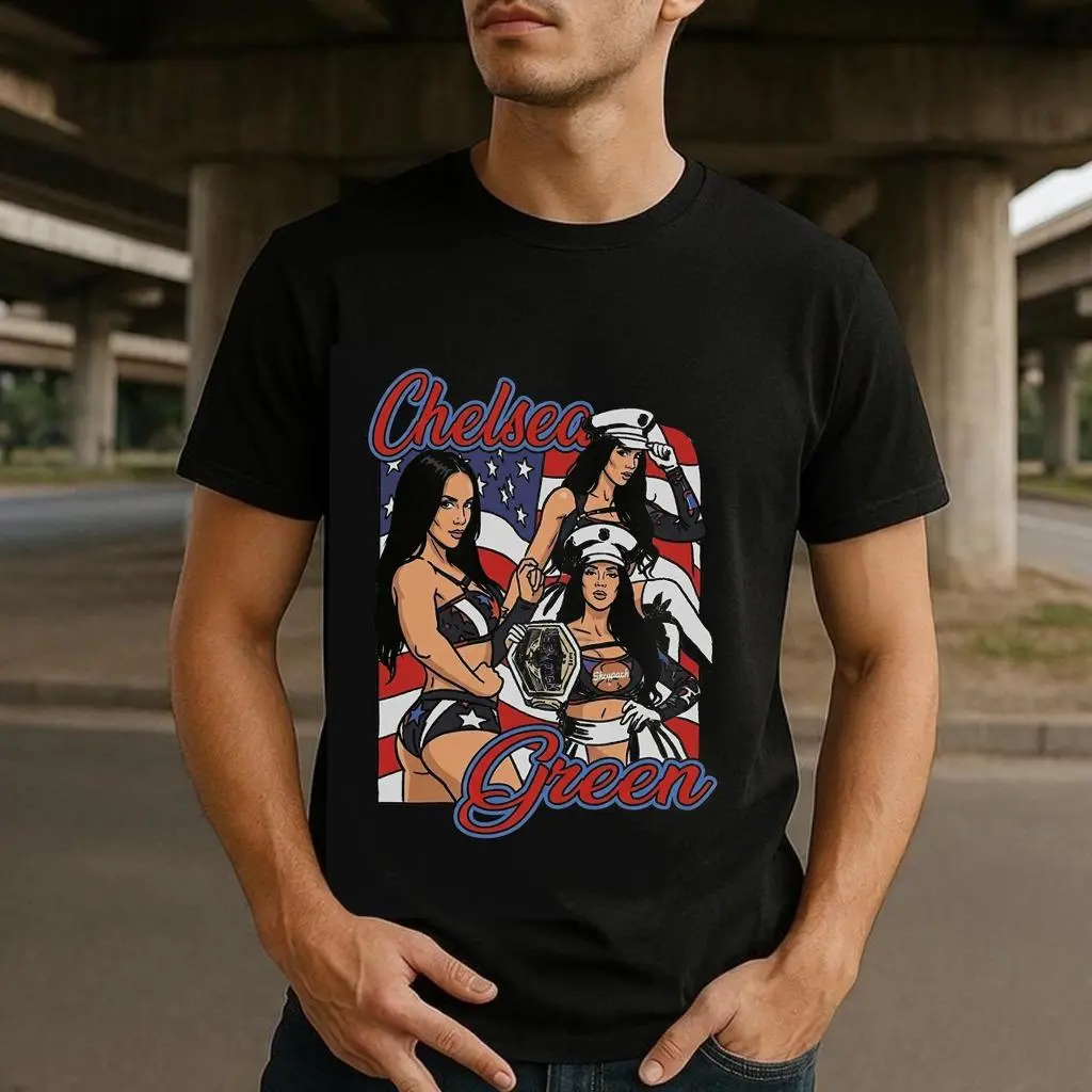 Chelsea Green Vintage Graphic T-Shirt, 90s Bootleg Rap Tee Retro Wrestling Fan Oversized Unisex Shirt