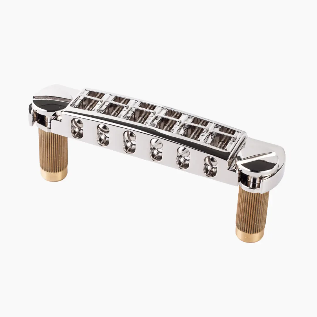 Tonepros Wraparound Guitar Bridge with Metric Locking Studs, Piezo Loadable Tool for Heighten and Tighten Adjustments