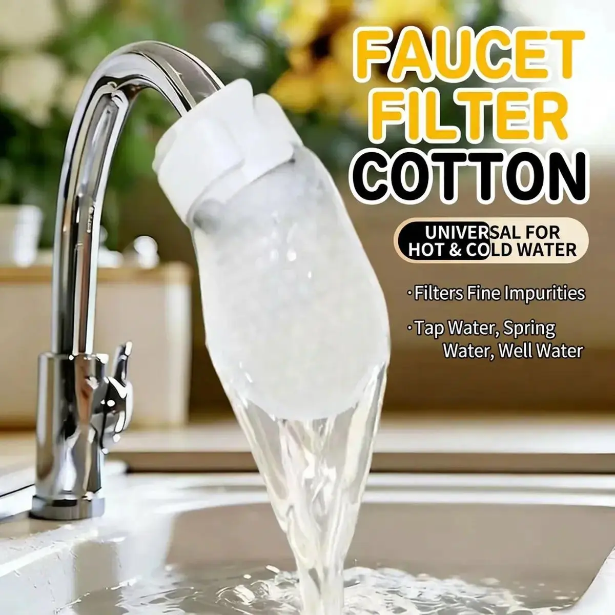 【Summer Sale Deals】Universal Faucet Filter BagEffective filtration for tap water and spring water, removes rust and various impurities