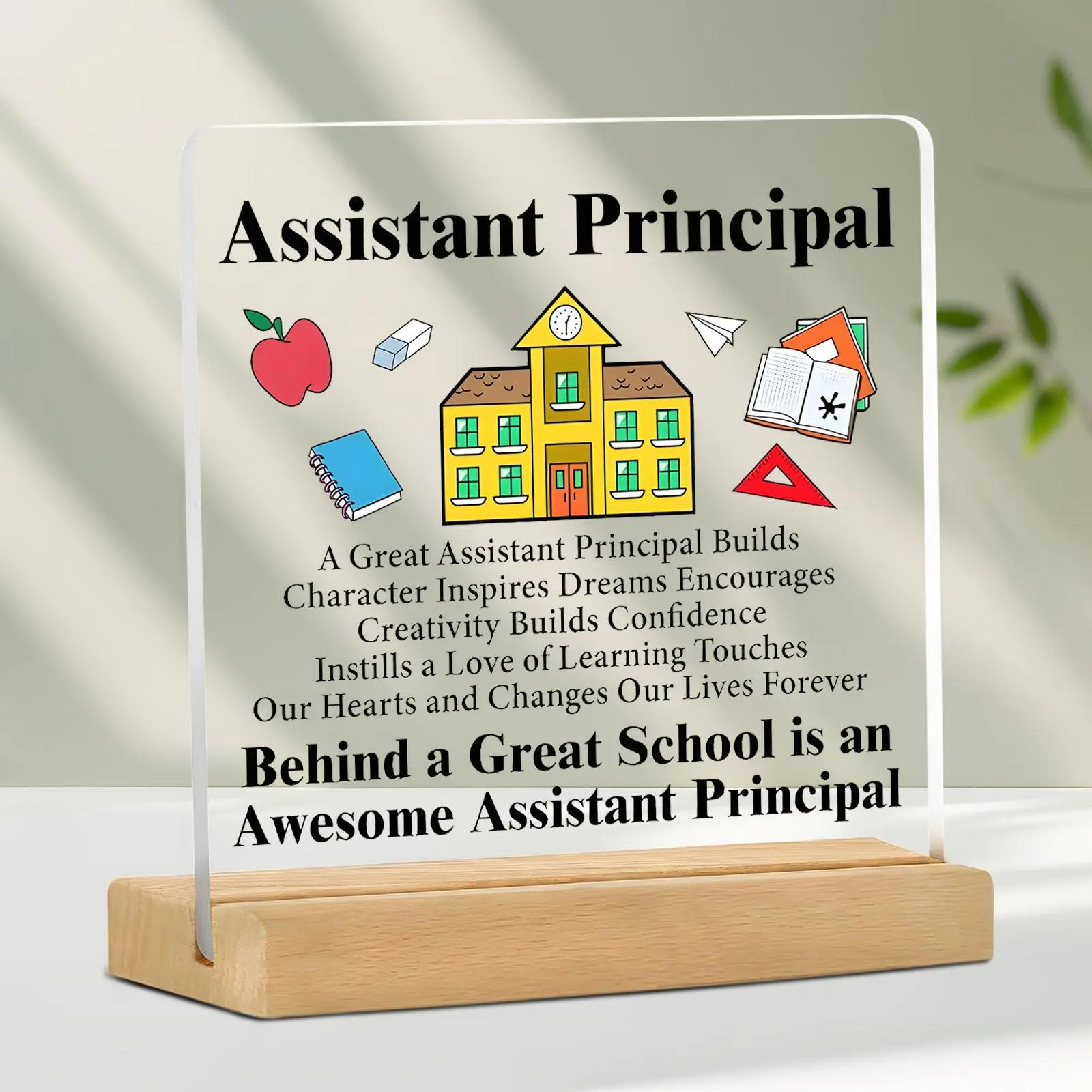 Assistant Principal Gift, Assistant Principal Desktop Ornament, School Office Desk Decoration, Office Stationery & Supplies