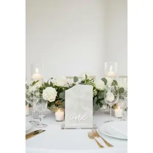 3D Marble Stone Table Numbers