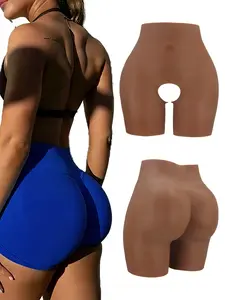 Silicone-enhanced buttock lifting underwear, Shapewear, Compression, High waist shaping, suitable for daily and office wear with a lifting and comfortable design, the buttocks are thickened by 0.39 inches