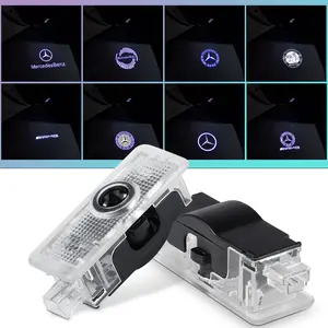 2Pcs For Mercedes Benz AMG CLS Class C218 E Class Couple C207 Cabriolet A207 CLA Car Door Welcome Lamp Laser Projector LED Light