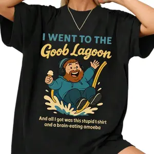 🎮😂Caseoh Goob Lagoon Graphic T-Shirt – Funny Gaming Meme Short Sleeve Tee, Unisex Cotton Twitch Streamer Merch Shirt, Casual Streetwear Top for Men & Women, Gamer Gift Apparel