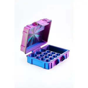 Mixed Vial Case | 12-Slot 3 ml Vial Case, 3-Slot 5 ml Vial Case & 1 BAC Slot | Organizer for GLP-1, Peptides, Research