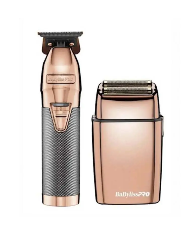BaBylissPRO RoseFX+ Cordless Skeleton Titanium Trimmer - Cordless Portable Shaver, Adjustable Rotary Hair Shaver, Precision Beard Trimmer