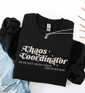 Chaos Coordinator Retro Sweatshirt or Short Sleeve T-SHIRT, ESE Teacher , Special Education Staff, Sped Graduation Gift Crewneck Medium