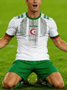 Algeria National Team Jersey 2026, Unisex Youth Series, Desert Fox Competition Gear, Comfortable Round Neck T-Shirt, Outdoor Sports Wear