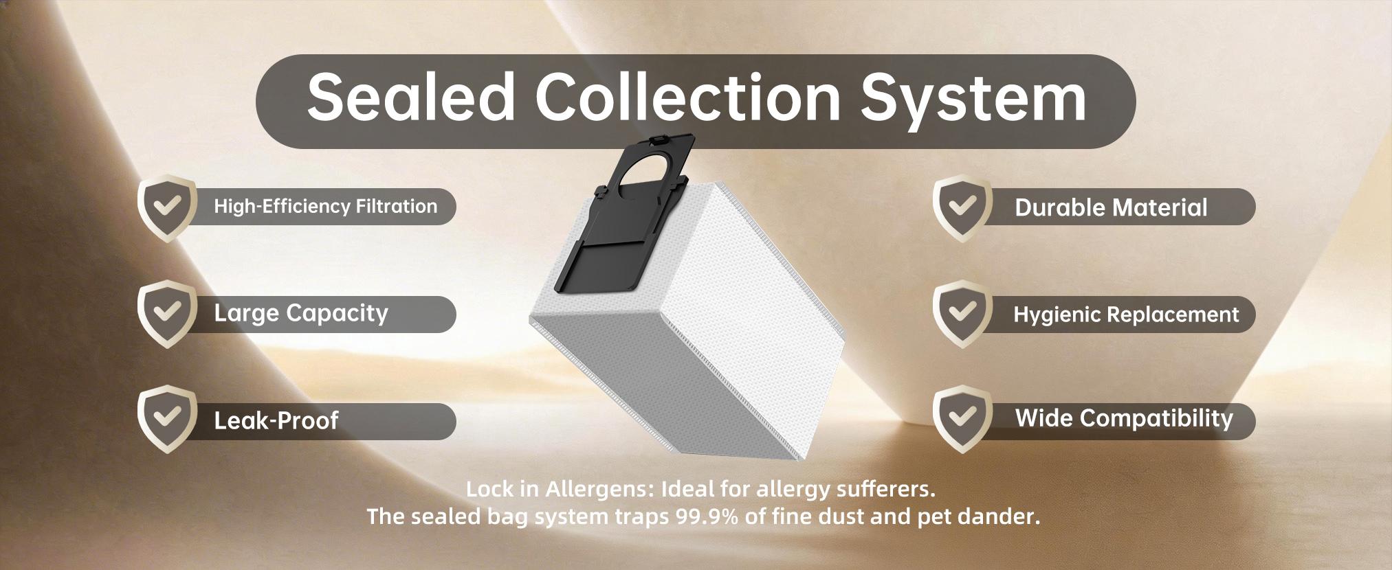 Ezzomy Touchless Automatic Dustpan Vacuum Floor Cleaner Machine, Bagged Design with Replaceable 3-Month Dust Bags, 26000Pa Suction, 1-Touch Auto-Manual Modes, 110V Plug Home Tool for Pet Hair, Kitchen,back to school,back to school haul