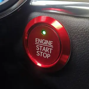 Car Engine Start Stop Button Decoration, 2 Counts/set Car Engine Start Stop Button Cover, Fashion Anti-scratch Decorative Accessories for Ford F150, Vehicle, Car Interior Kit