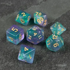 Faerie Glitter Dice Set