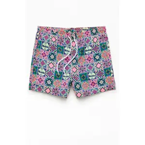 PacSun Men's Modelo Tile 5" Swim Trunks