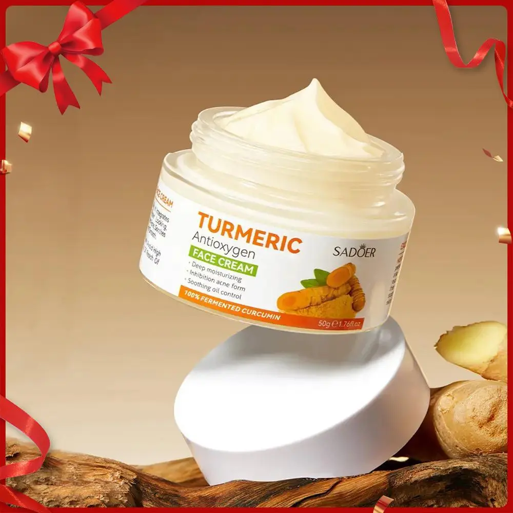 Turmeric Face Cream, Moisturizing Face Cream, Hydrating Nourishing Face Cream, Face Lotion for Women and Men, Hydrating Serum for Face, Daily Skin Care Product