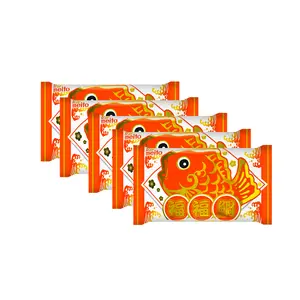 Meito Japanese Lucky Taiyaki Fish Shaped Snack - Chocolate Flavor, 5 Packs Value Size
