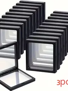 3 Pack Pe Film Jewelry Storage Boxes, Anti-Oxidation Transparent Display Cases for Rings Necklaces Bracelets Earrings, Gift Essential!