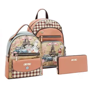 BACKPACK 3 PIECE SET (BACKPACK, MINI BACKPACK, WALLET)