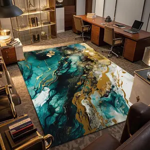 Marble Pattern Floor Mat, Non-slip Soft Floor Carpet, Decorative Area Rug for Home Living Room Bedroom Study Room, Home Decor