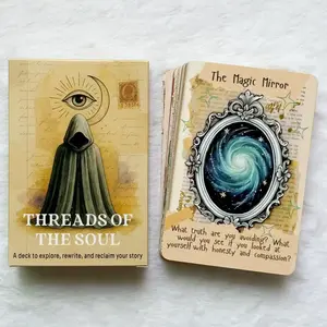 Threads of The Soul Oracle Deck, 50  Oracle Cards for Personal Reading, 12x8cm, Tarot Cards, Card Games, 14+