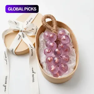 Grape Cluster Handmade Soap 180g, Natural Plant Essential Oils, Gentle Cleansing and Moisturizing, Fun Shape, Hanging Bath & Shower Body Care Decor Gift #GLOBAL PICKS