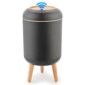SUSTEAS Smart touchless trash Can – ventilated waterproof body in minimalist Nordic style. Eco-friendly & fits anywhere neatly Induction