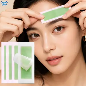72PCS Aloe Vera Wax Strips Hair Removal Kit, Quick Pain-Free for Lips & Underarms, Unisex Grooming Essential & Gift for Smooth Skin