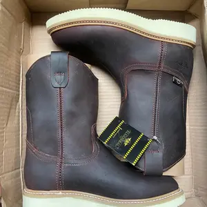 El General Work Boots for Men - Durable and Comfortable Walking Shoes - Soft Toe Leather Boots - Boy