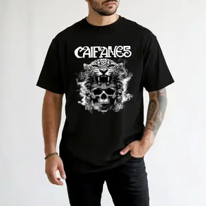 Caifanes Rock En Español Jaguar Skull Graphic T Shirt Sweatshirt Hoodie Unisex Casual Streetwear Trendy Top for Men for Women, Perfect Idea