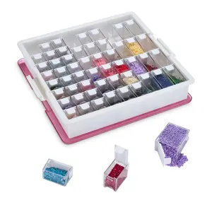 Premium 54-Container Diamond Storage Organizer