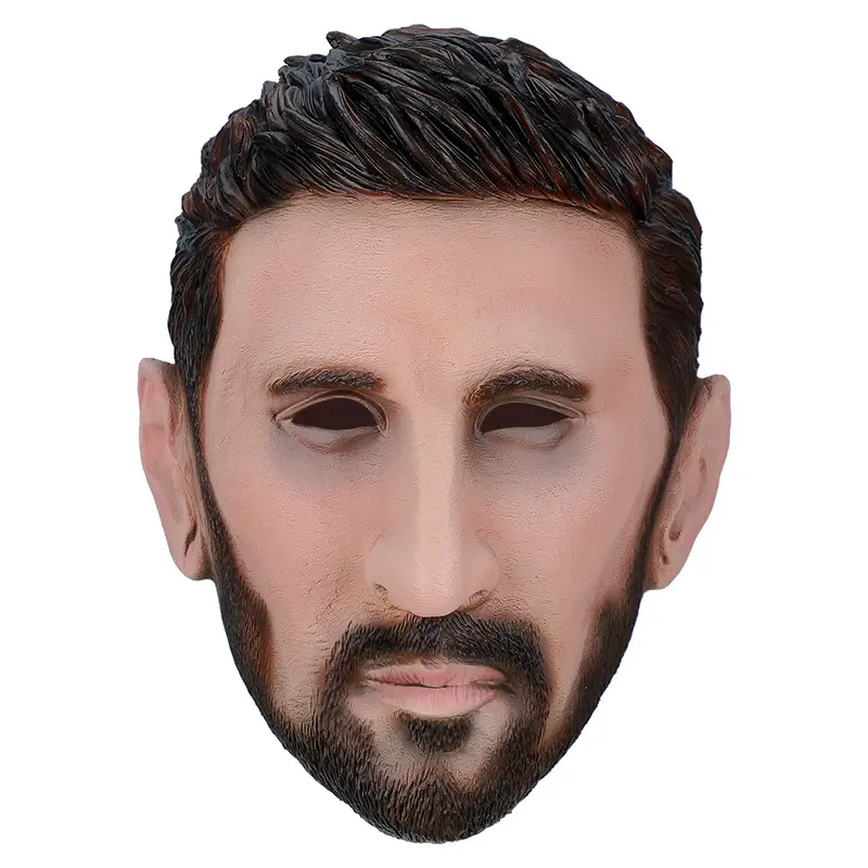 Men’s Hyper Realistic Gentleman Latex Mask - 3D Facial Design, Mature Elegant, Goatee, Comfortable Breathable, Photorealism Prop for Halloween, Costume Parties (Festive Party Disguise Accessory)