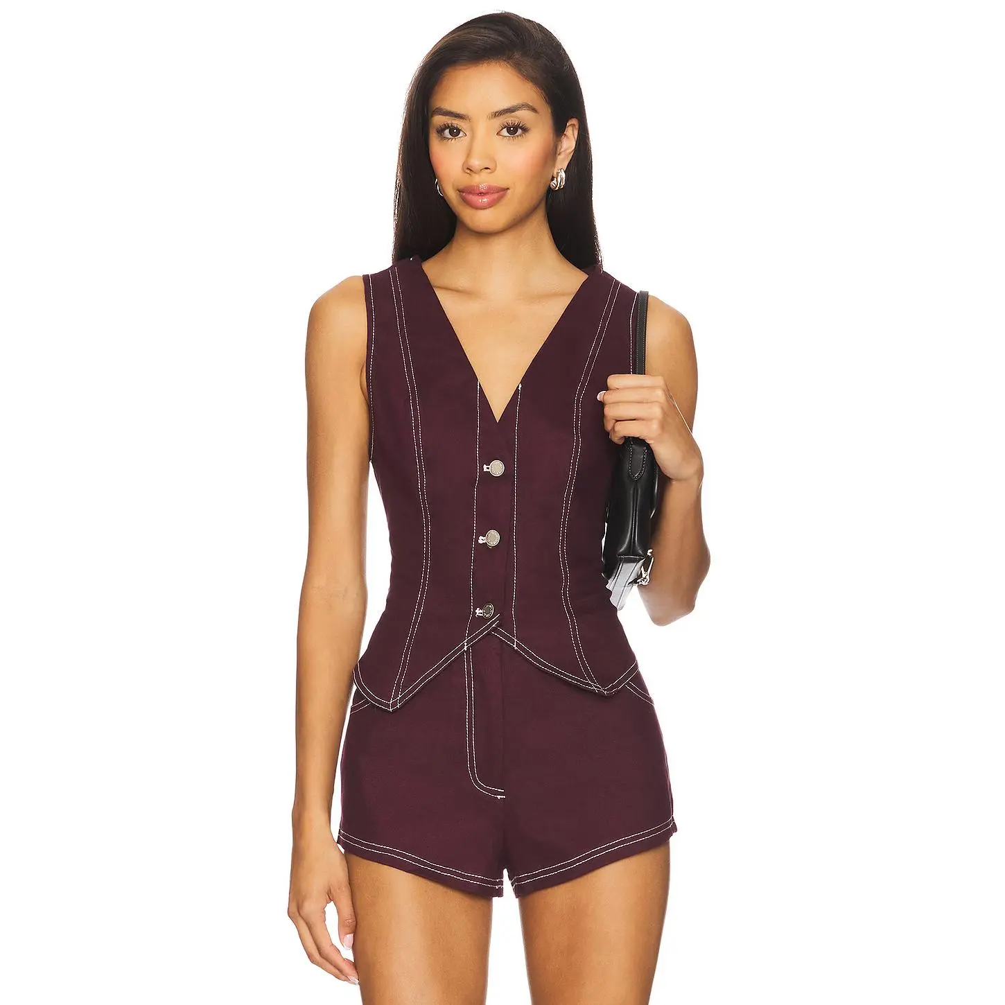 BY.DYLN x REVOLVE Tyler Vest in Mahogany