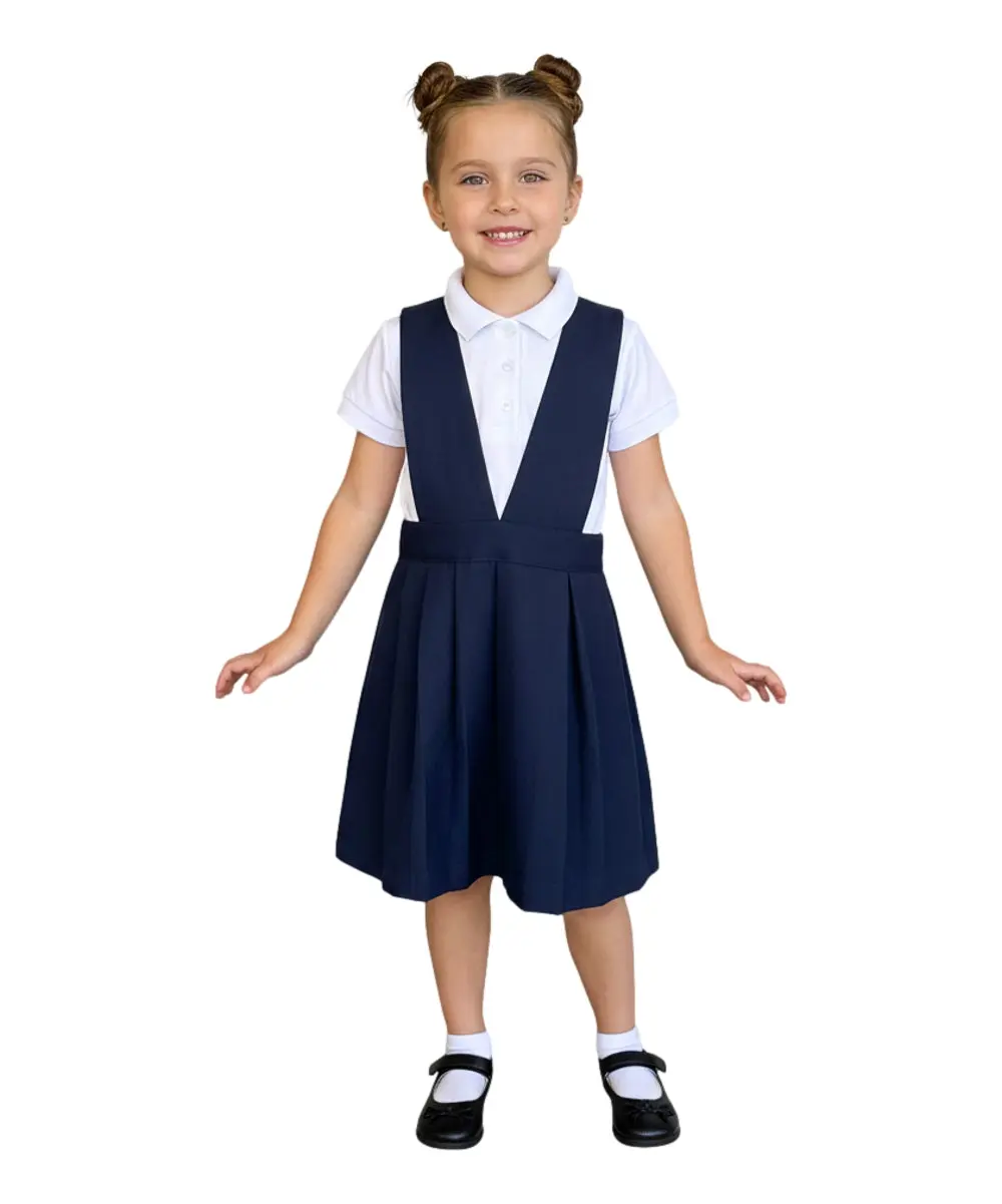 Pleated Uniform Jumper Navy and Khaki  GUJ10