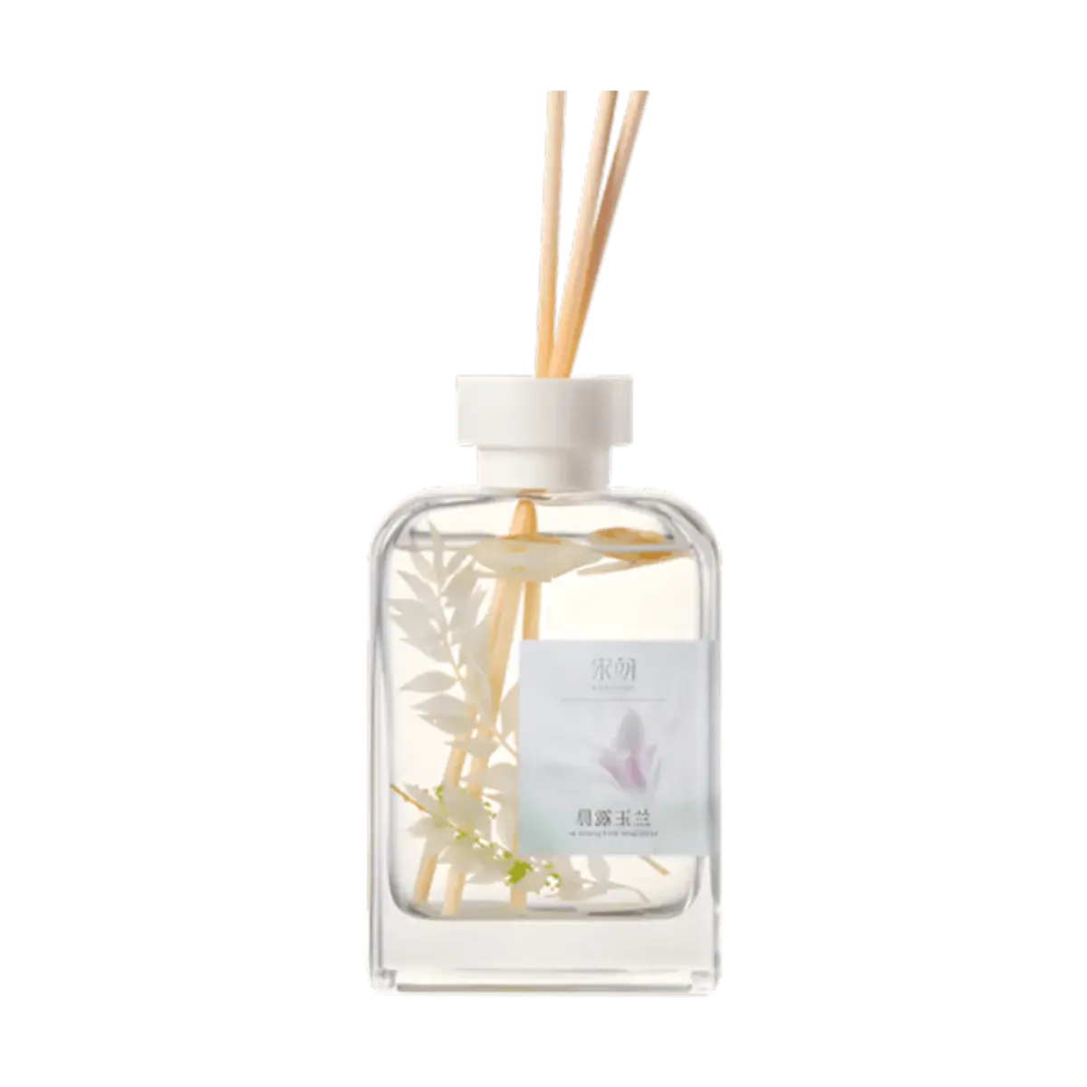 SONG CHAO 500ml Reed Diffuser Set - Natural "Morning Dew Magnolia" Aroma for Home, Bedroom, Office - Long Lasting Fragrance, Flameless Essential Oil Diffuser