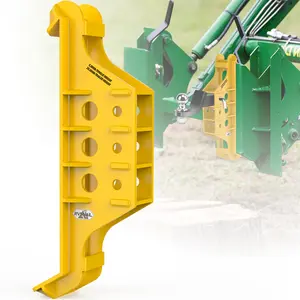 2000 – Heavy-Duty Alloy Steel Skid Steer Trailer Hitch Attachment - Adjustable 2-Inch Receiver Tube, Universal Quick Attach Mount Plate, 0 LBS Towing Capacity Adapter with Universal Fit for Tractor & Skid Steer Loader fathersdaygift fathersdaygift