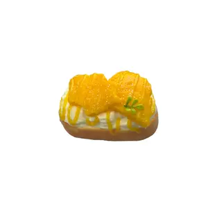 Viral Silicone Pineapple Cream Bread Squishy Fidget Toy | Super Soft Slow Rising Non-Toxic Stress Relief for Kids Teens Adults    squeezeluck squishy toy outdoorfun