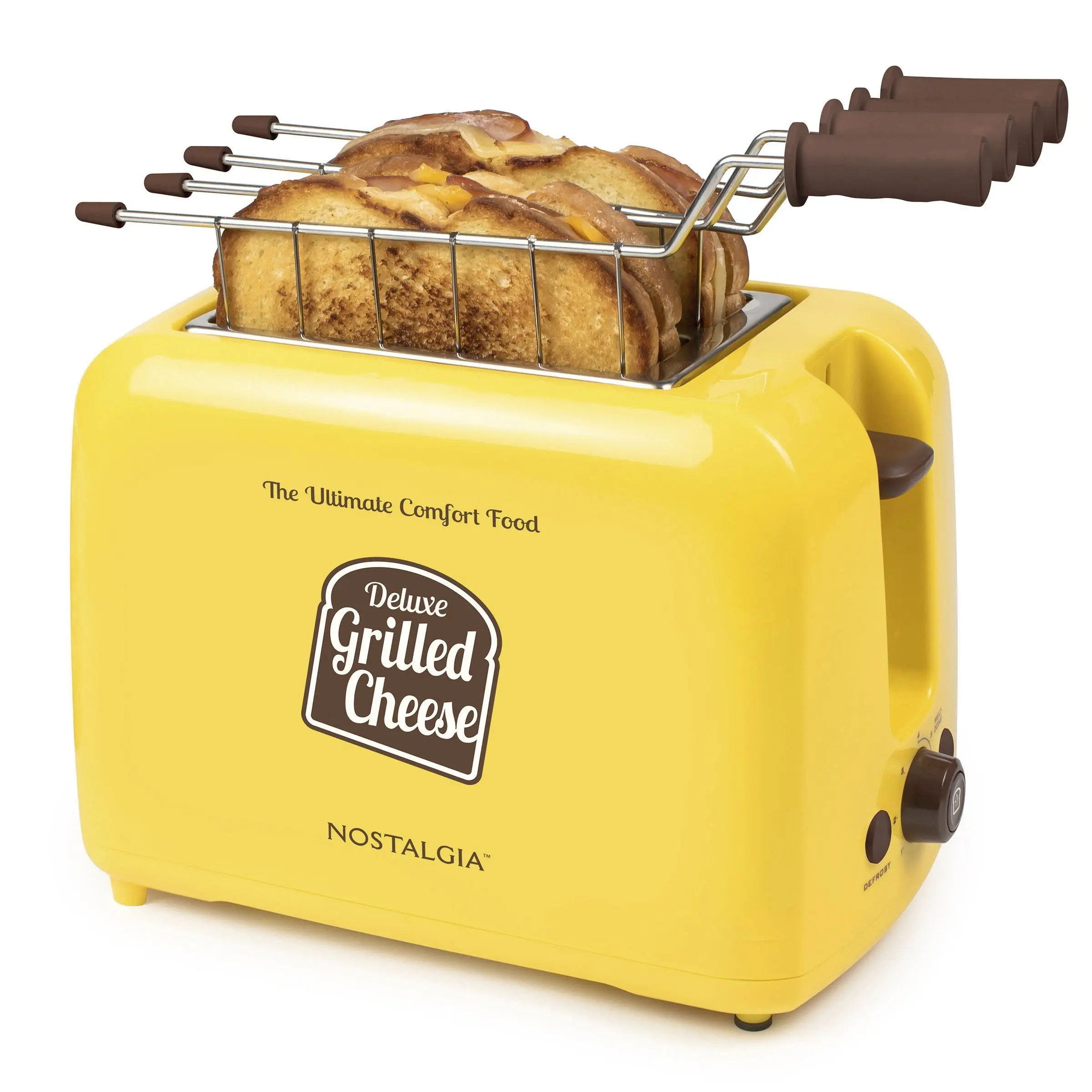 Deluxe Grilled Cheese Sandwich Toaster with Toasting Baskets with Extra Wide Slots Deluxe Grilled Cheese Sandwich Toaster with Toasting Baskets with Extra Wide Slots