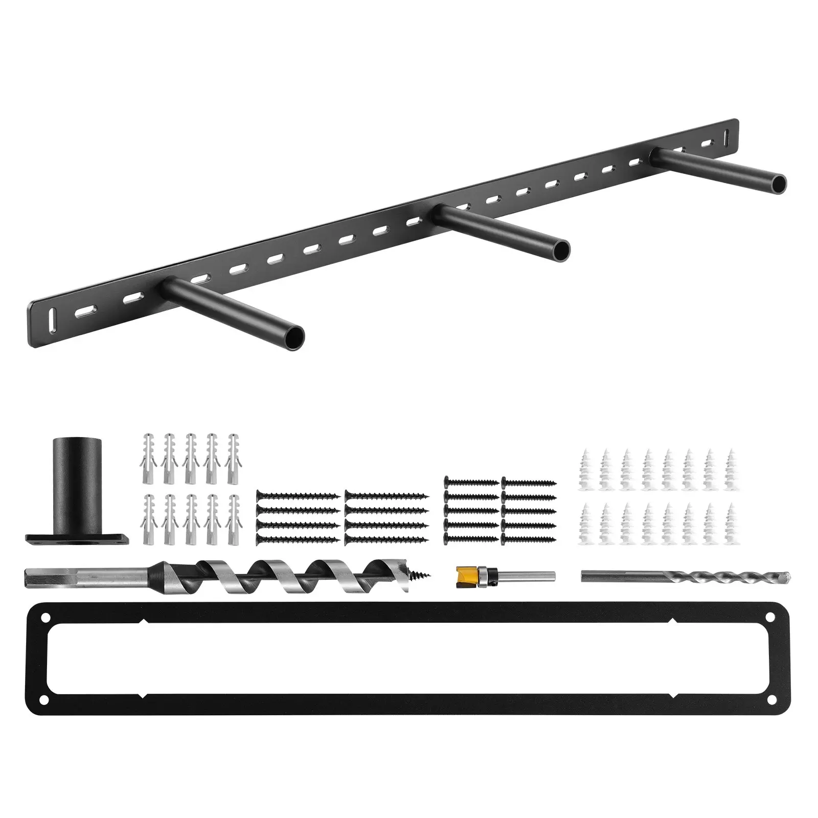 【DealsForYouDays】VEVOR Floating Shelf Bracket 1 Pack, 190 lbs/86 kg Weight Capacity, 34x6.2x1.5 inch/ 863.6x157.4x38.1 mm, Heavy Duty Hidden Shelf Brackets Support, Wall Mounting Invisible Floating Shelves Bracket