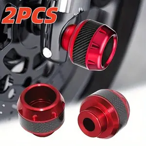 2pcs Motorcycle Collision Slider Protector, Aluminum Alloy Crash Protectors, High Hardness Front Fork Cup, Designed for Motorcycles to Protect Fork Stands and Tires from Damage in Case of Falls