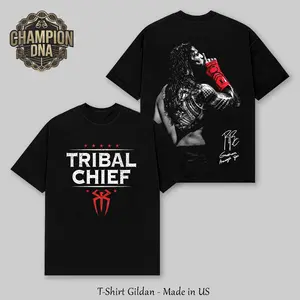 Roman Reigns Tribal Chief T Shirt | Two Sided WWE Bootleg Graphic Tee | Tribal Chief Bloodline Tattoo Shirt | Oversized Heavyweight T-Shirt for Men & Women | Retro 90s Minimalist Pro Wrestler Merch Gift | Roman Reigns Tee | Shhh Acknowledge Me Tee