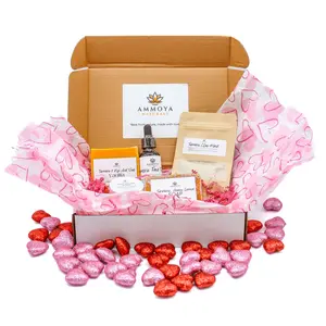Sweetheart’s Glow Essentials By Ammoya Naturals Face and Body Brightening, Exfoliating and Hydrate Set valentine gift Soap Skincare Serum Cleansing Deep Cleansing Exfoliate Blend