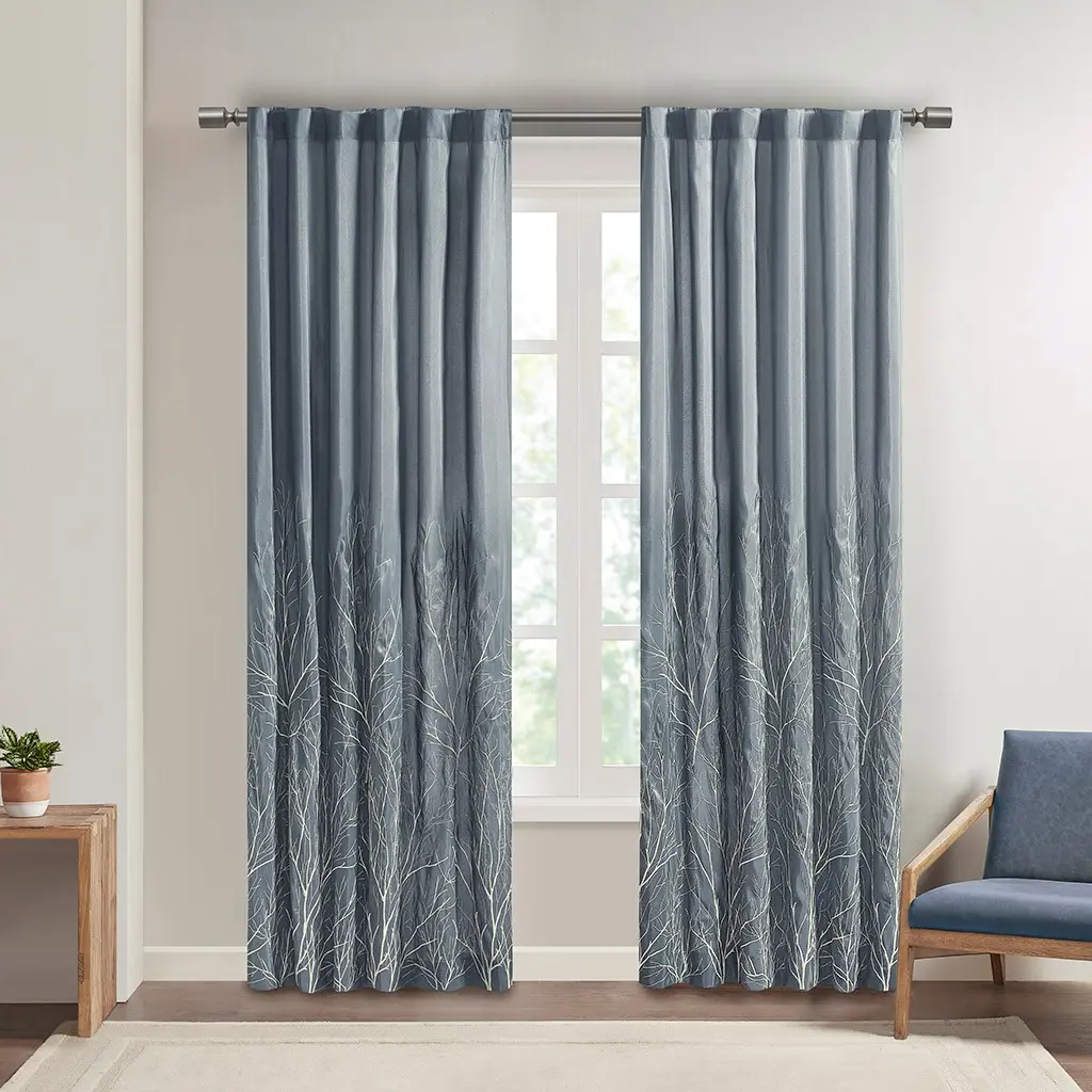 Single Curtain Panel for Window Privacy and Light Control, Rod Pocket Design, Suitable for Living Room, Bedroom, Bathroom