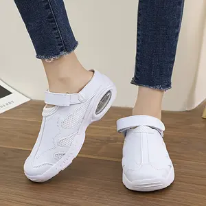 Women's Breathable Nurse Shoes-Non-Slip, Soft Sole, White Clogs with Air Cushion Design, Comfortable EVA Material, Perfect for Healthcare Professionals