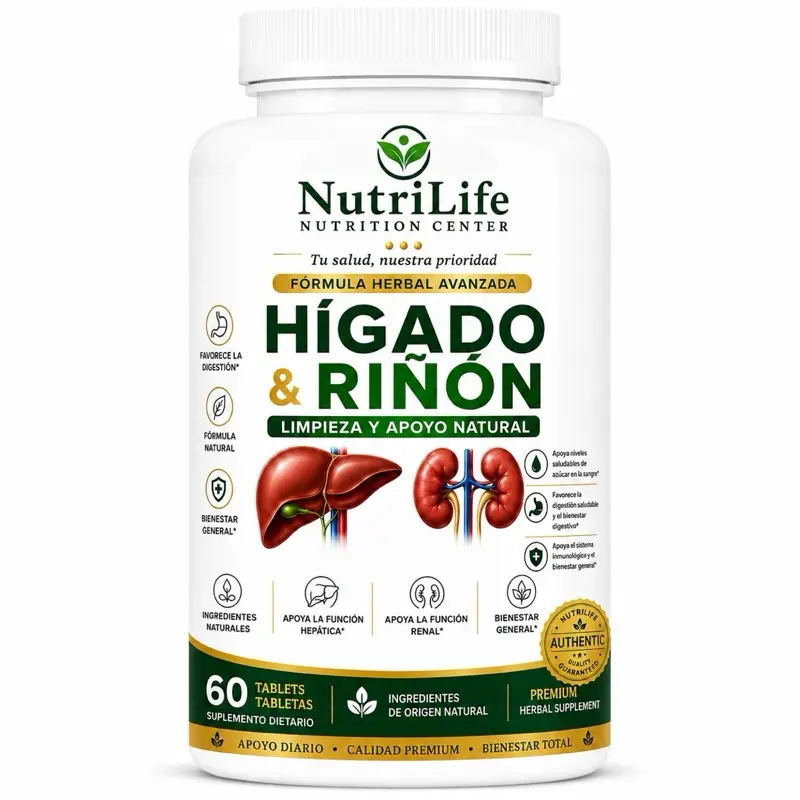 Herbal Liver & Kidney Cleanse Formula | Natural Botanical Supplement | 60 Capsules