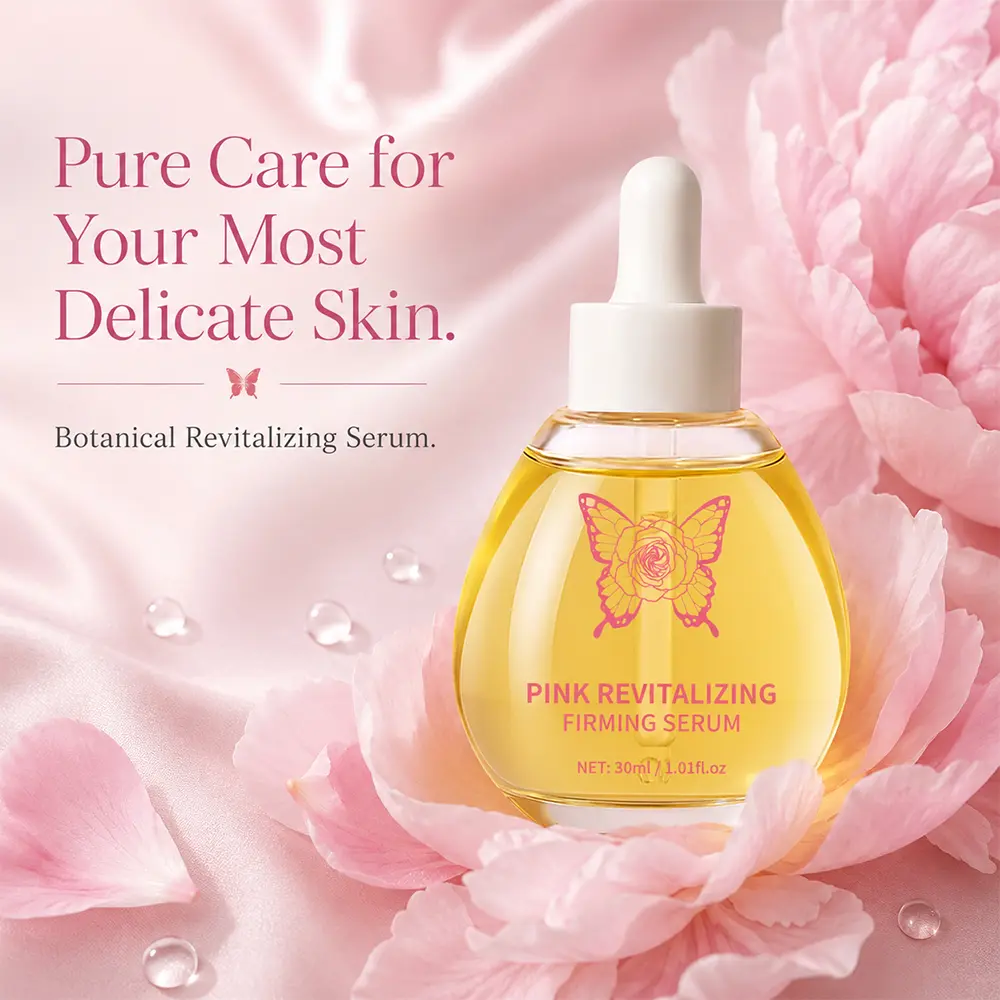 VENROCK Pink Revitalizing Serum - Improve Dullness Enhances Radiance &Contains Anti-Aging Active Peptides For Increase Skin Elasticity &Moisturizing Texture Brightening Solution Lightweight-Rejuvenate Natural Skin