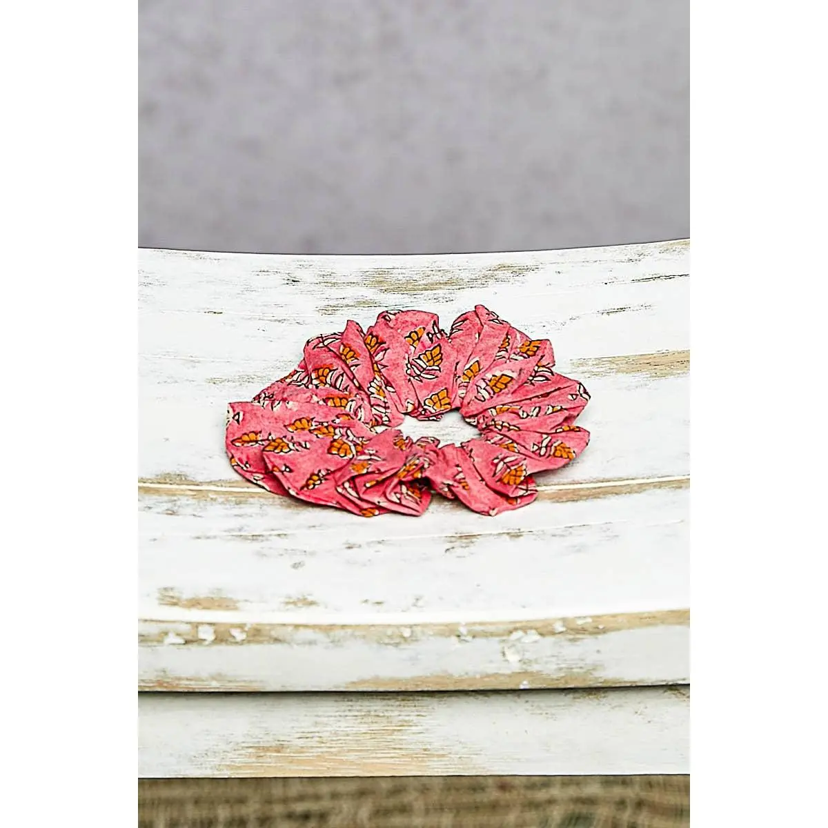 Floral-Print Scrunchie