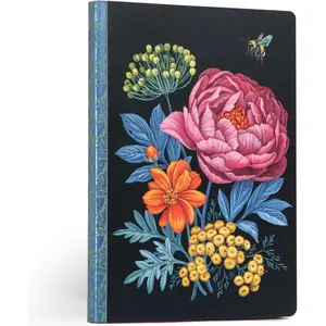 : Abundant Bouquet Gilded Journal – 112 Dotted & Lined Pages, 120 GSM/81 LB Acid-Free Paper, 5.87 x 8, Eco-Friendly Adult Journal