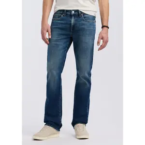 Relaxed Straight Driven Men's Jeans, Indigo Sanded - BM26059