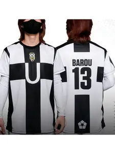 2026 Men's T-shirts Anime Blue Lock Uber Barou Aiku Cosplay Football Jersey Athletic Shirt Summer O-Neck Clain Short Tshirt Tshirt Tees Sports Tops