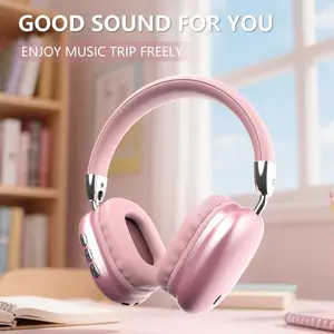 2026 Mother's Day Gift New Wireless Headset, Hifi Clear Call, Comfortable FitWith Head, Foldable, Rotatable, Stretchable.Compatiblewith Mobile Phones, Computers, MP3 and Other DevicesWireless Headphones (Pink) AudioAdjustable