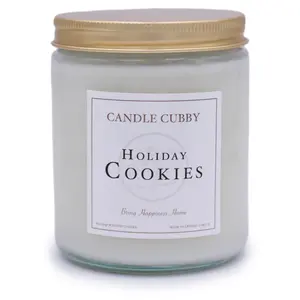 Holiday Cookies | 8oz Jar Candle | Ginger Bread Cookies Scented | Candle Cubby